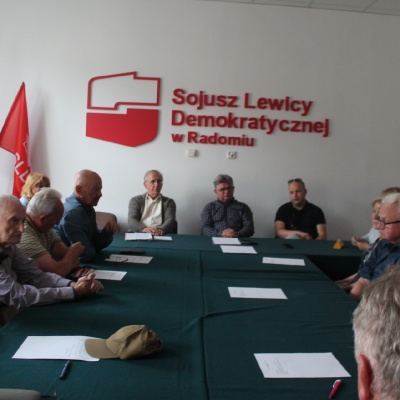 Posiedzenie Rady Miejskiej SLD - Bogdan Barszczyński przedstawia wyniki prac Sztabu Wyborczego Roberta Biedronia 